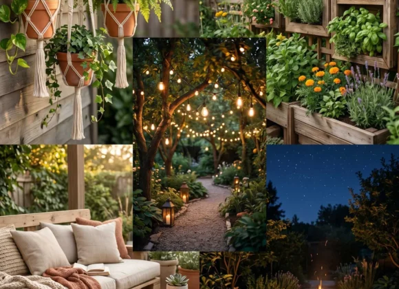 Boho outdoor garden decor ideas DIY