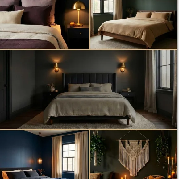 Dark moody bedroom ideas for adults