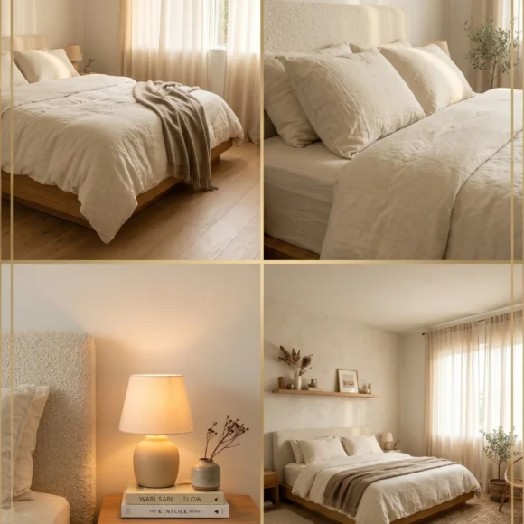 Minimalist neutral bedroom aesthetic ideas Pinterest