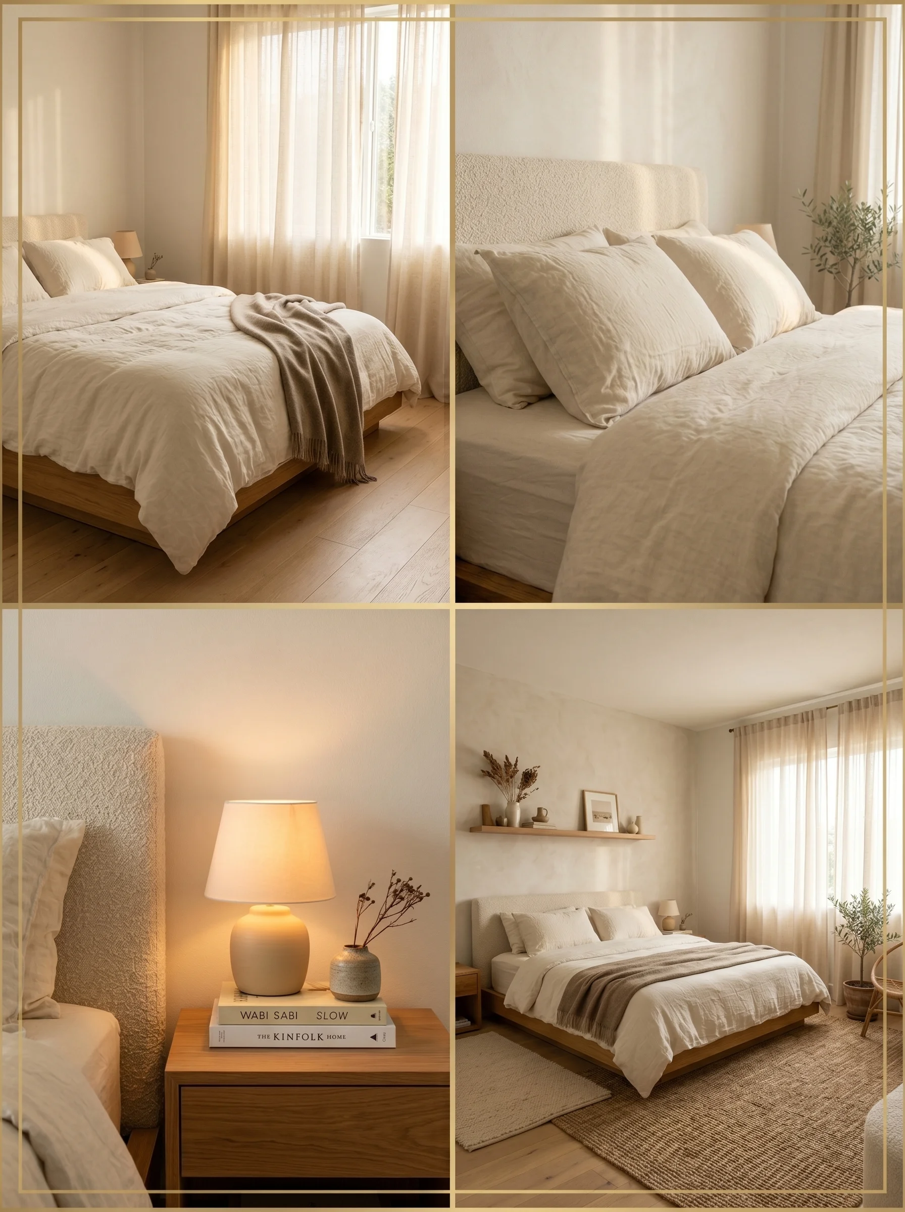 Minimalist neutral bedroom aesthetic ideas Pinterest