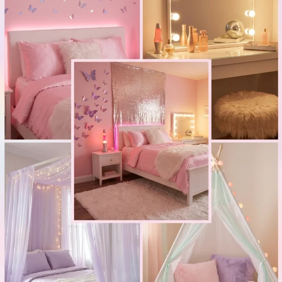 Y2K bedroom aesthetic ideas for teenage girls