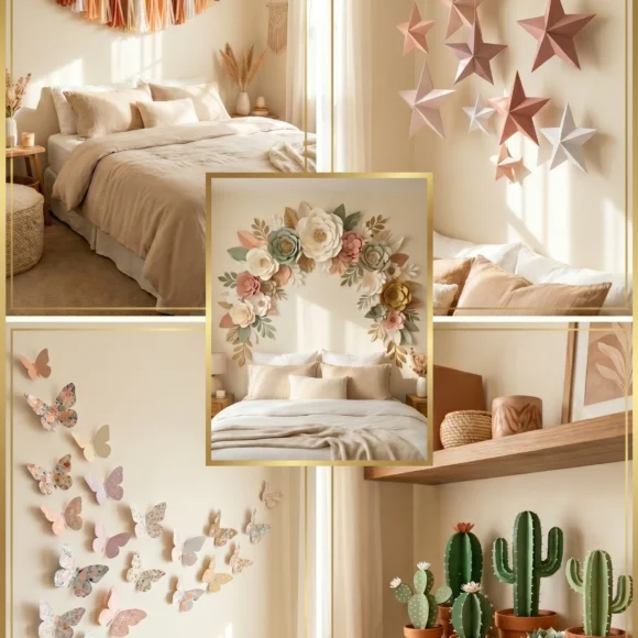 Cute DIY room decor ideas with paper crafts