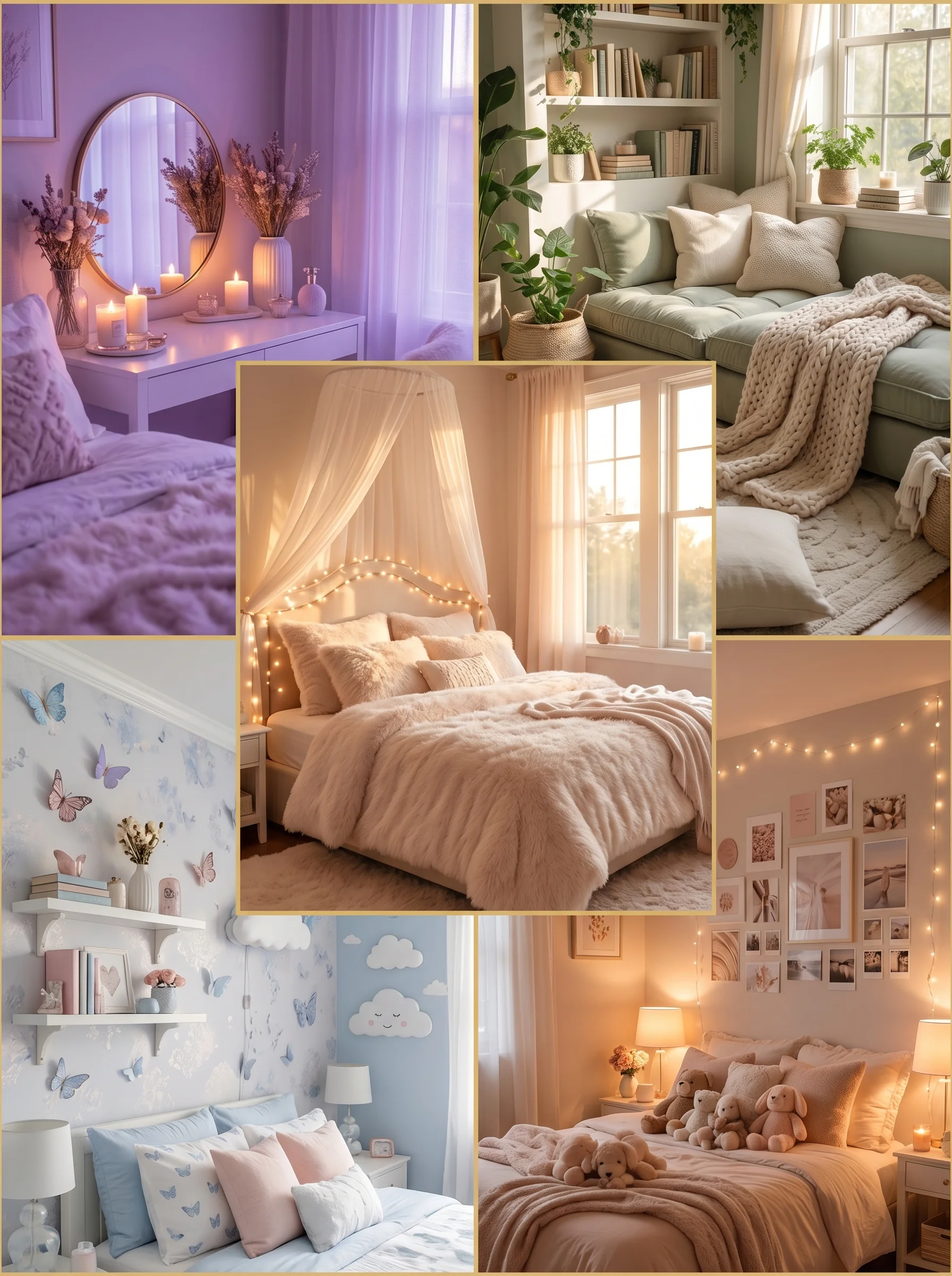 Soft girl bedroom aesthetic ideas on a budget