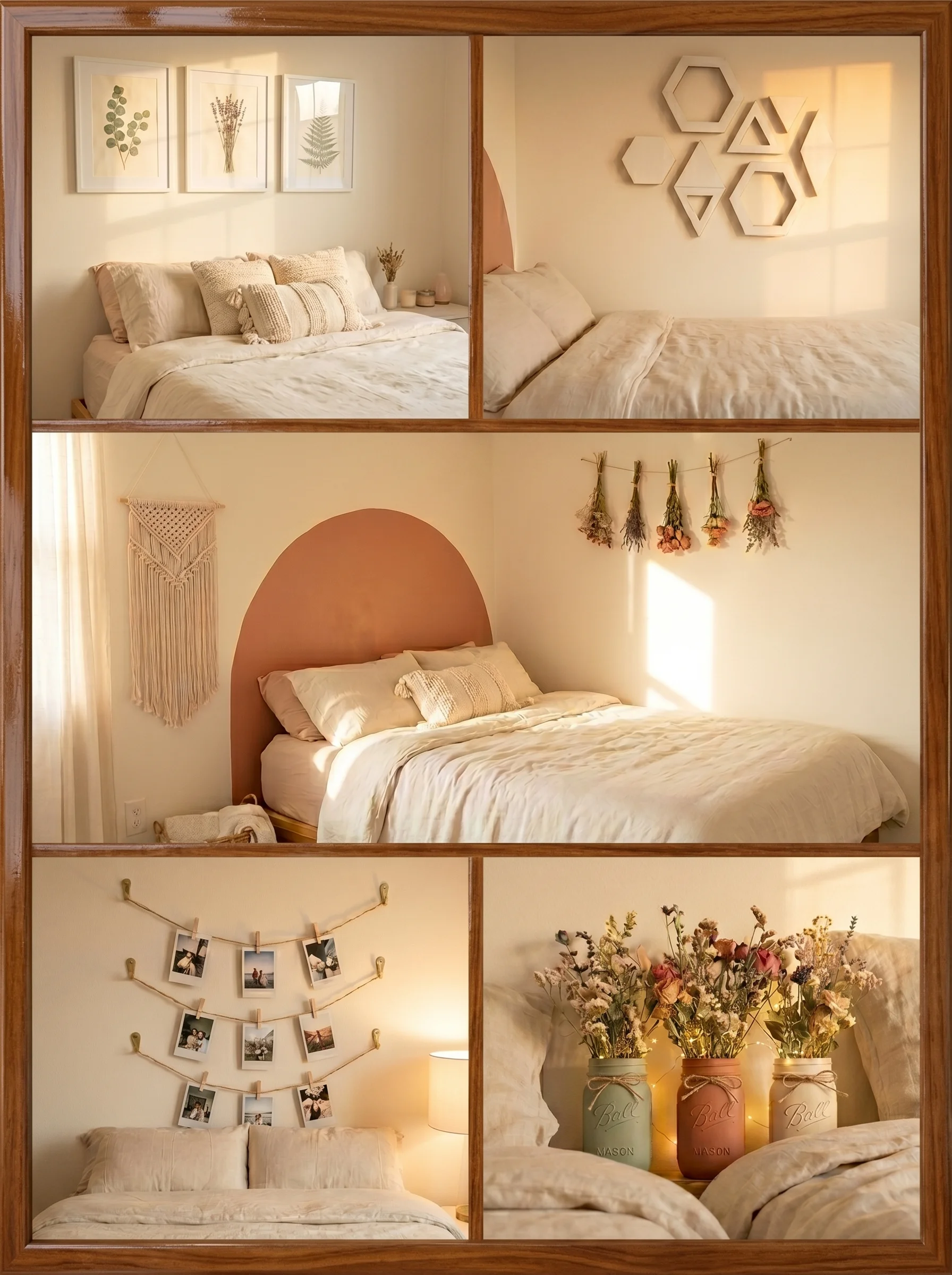 Simple DIY wall decor for small bedroom budget