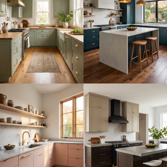kitchen cabinet color ideas white walls warm wood floors