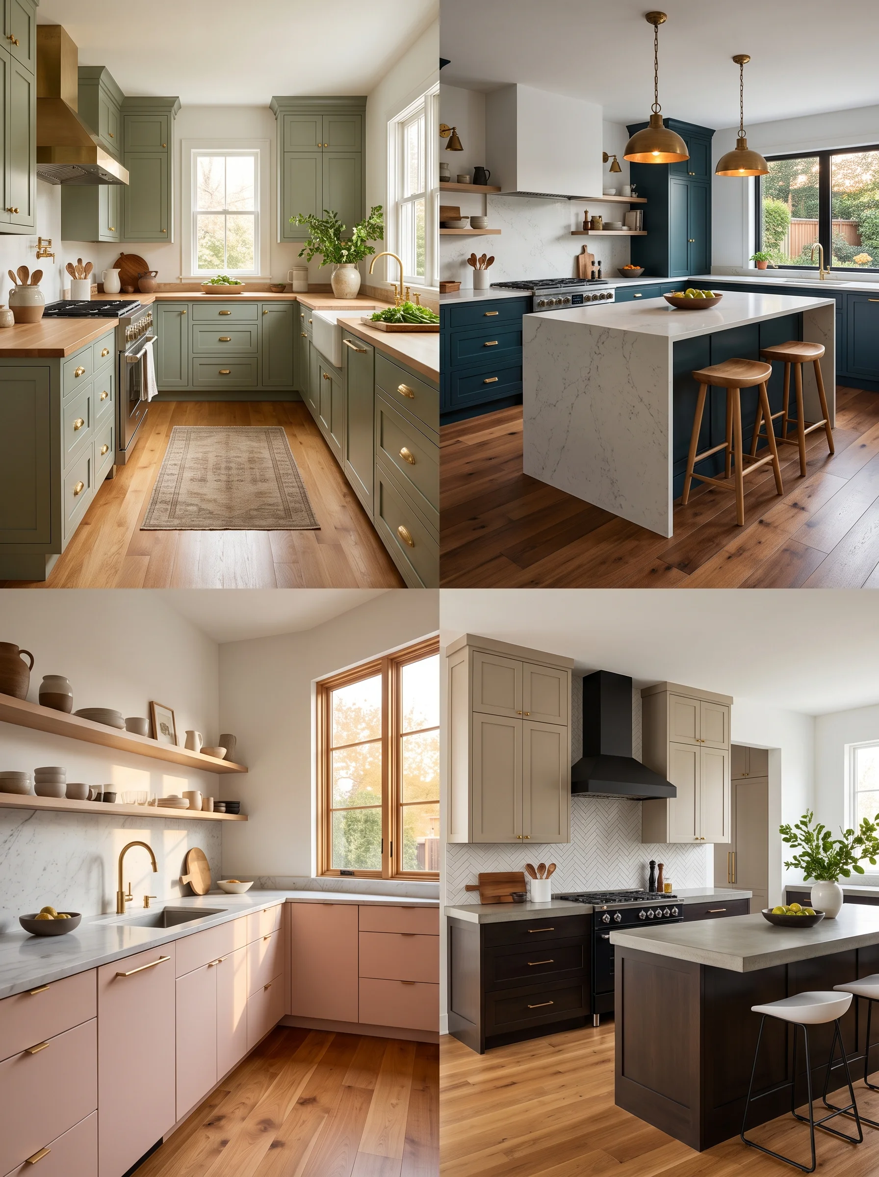 kitchen cabinet color ideas white walls warm wood floors