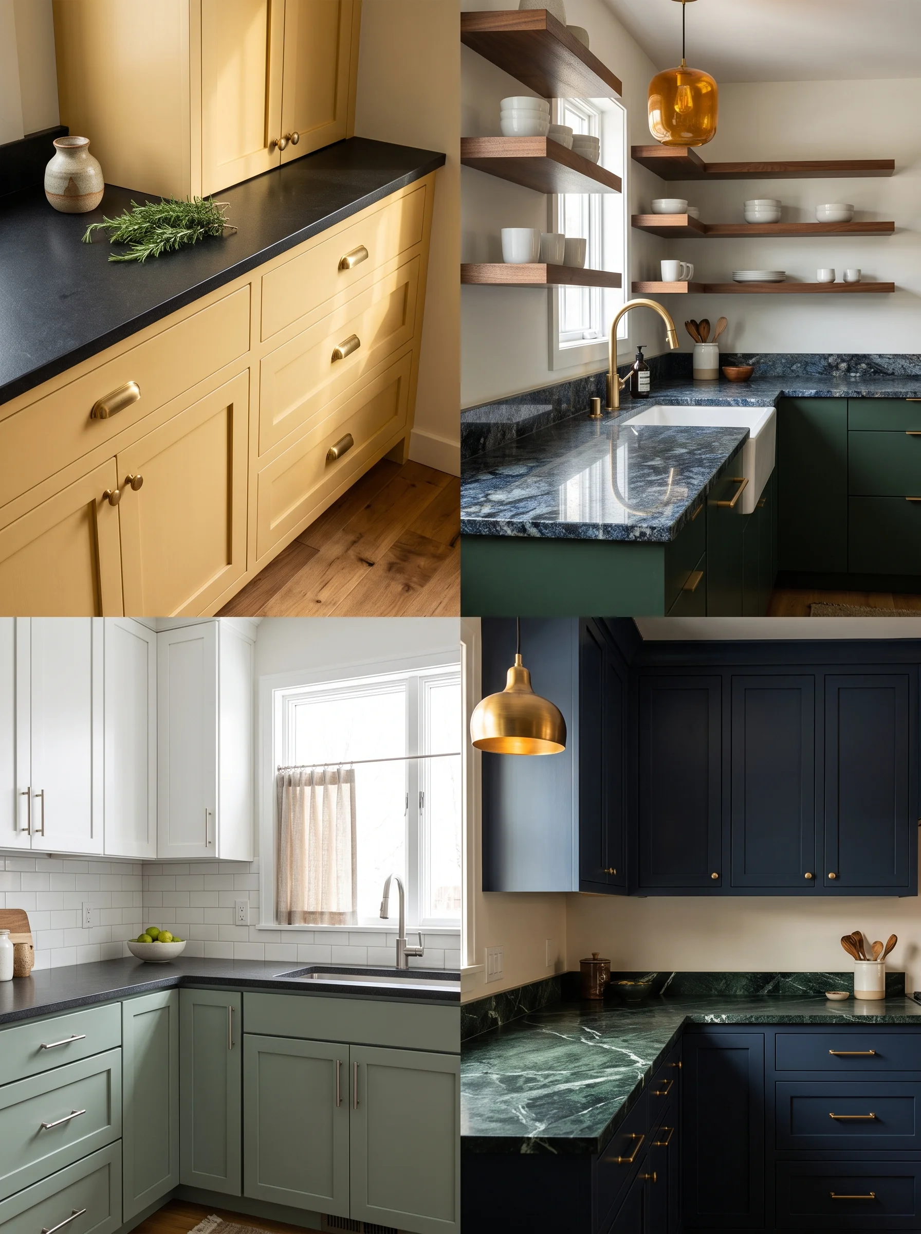 kitchen cabinet color ideas with dark countertops