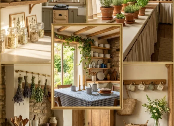 Cottagecore kitchen aesthetic on a budget