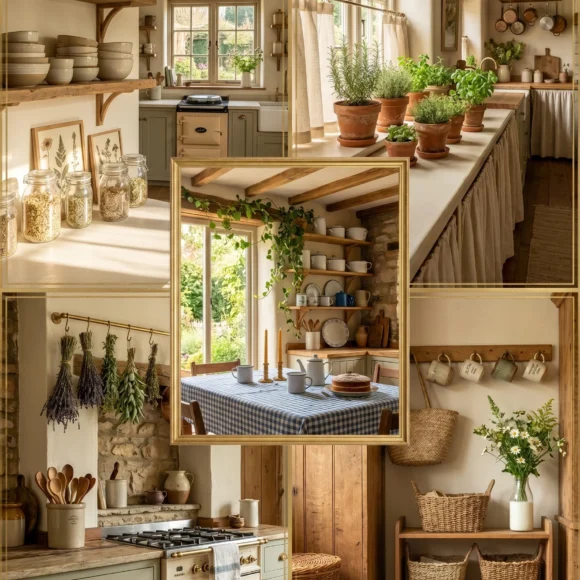 Cottagecore kitchen aesthetic on a budget