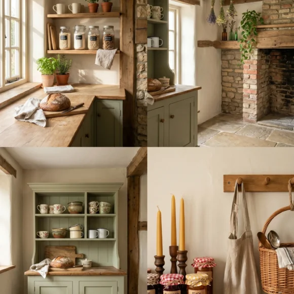 Dreamy Cottagecore Kitchen Aesthetic With Open Shelving Cottagecore kitchen aesthetic with open shelving