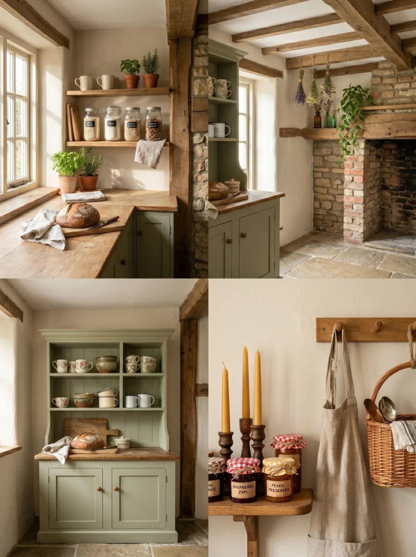 Dreamy Cottagecore Kitchen Aesthetic With Open Shelving Cottagecore kitchen aesthetic with open shelving