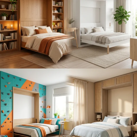 teen bedroom designs with murphy bed small rooms