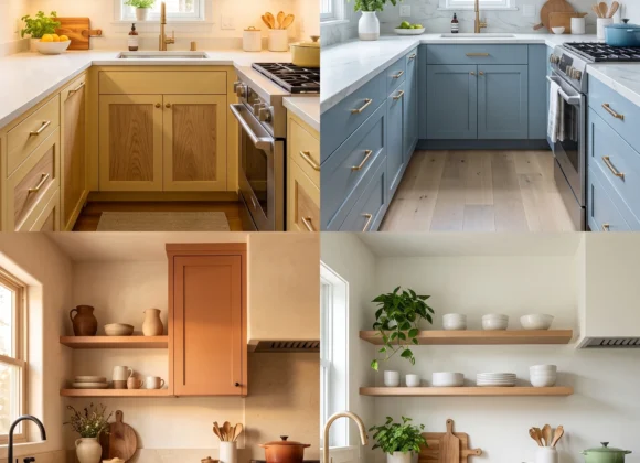 kitchen cabinet color ideas for small kitchens bright