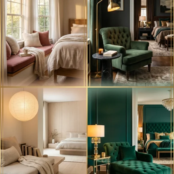 Master bedroom decor ideas with cozy reading nook