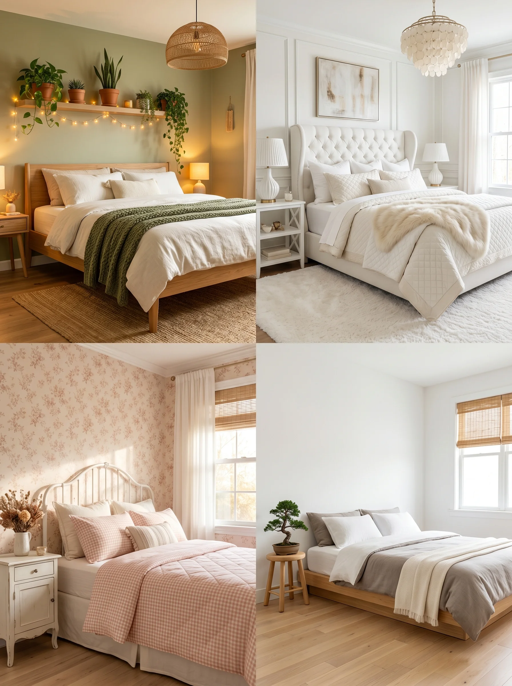 Minimalist room inspo bedroom with neutral tones