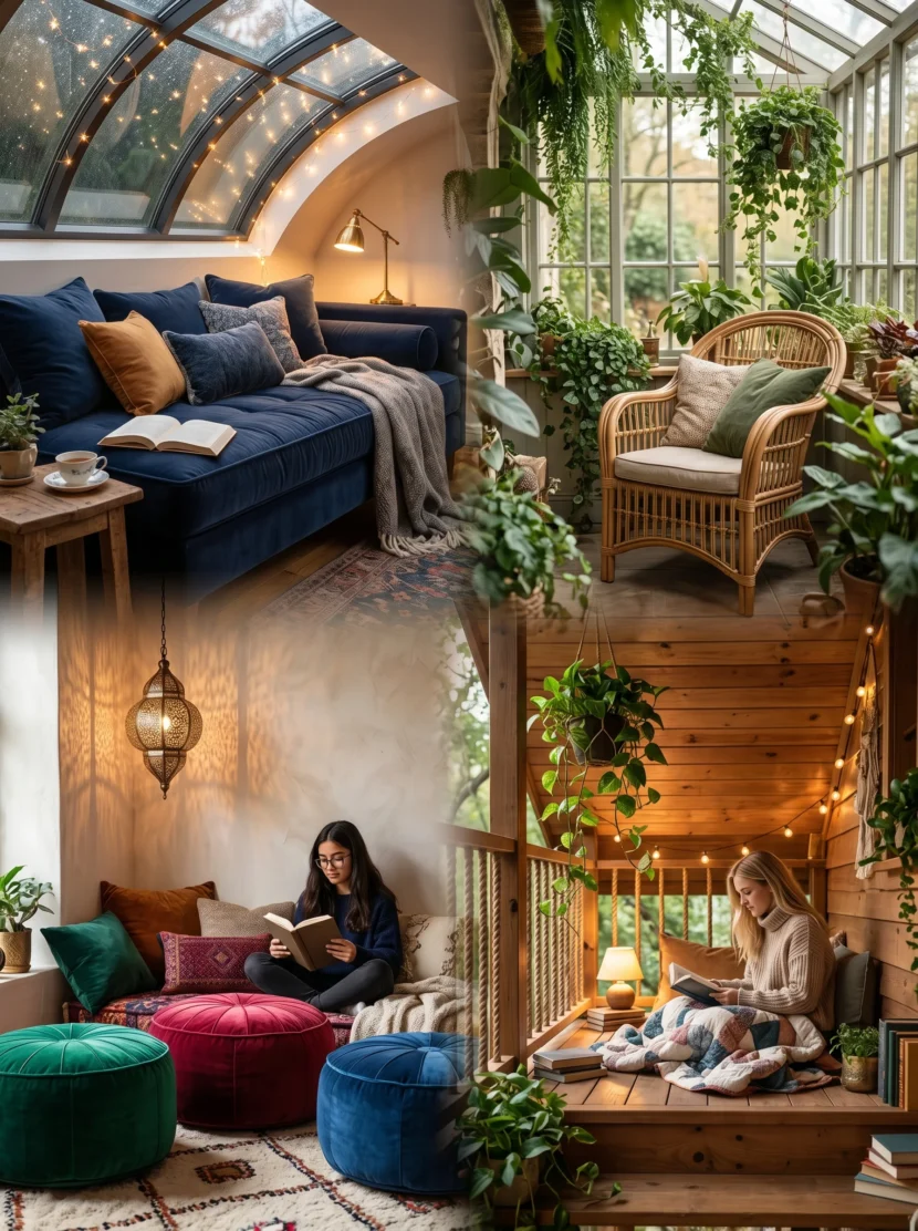 cozy reading corner teen room designs