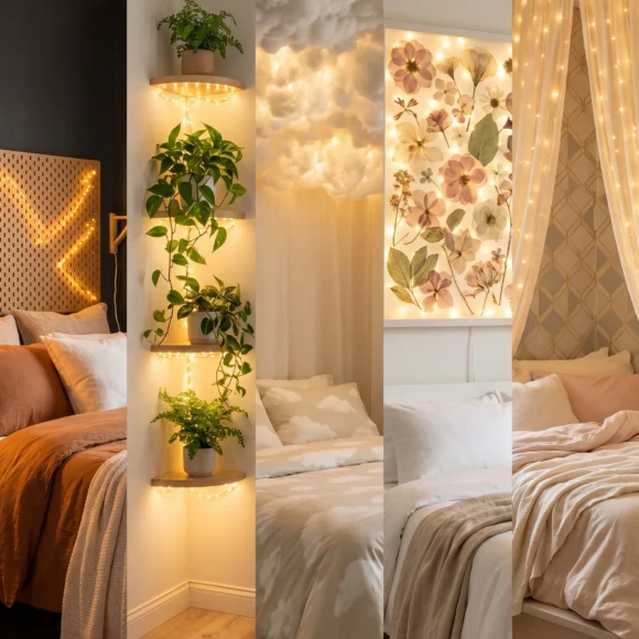 teen room ideas small bedroom fairy lights