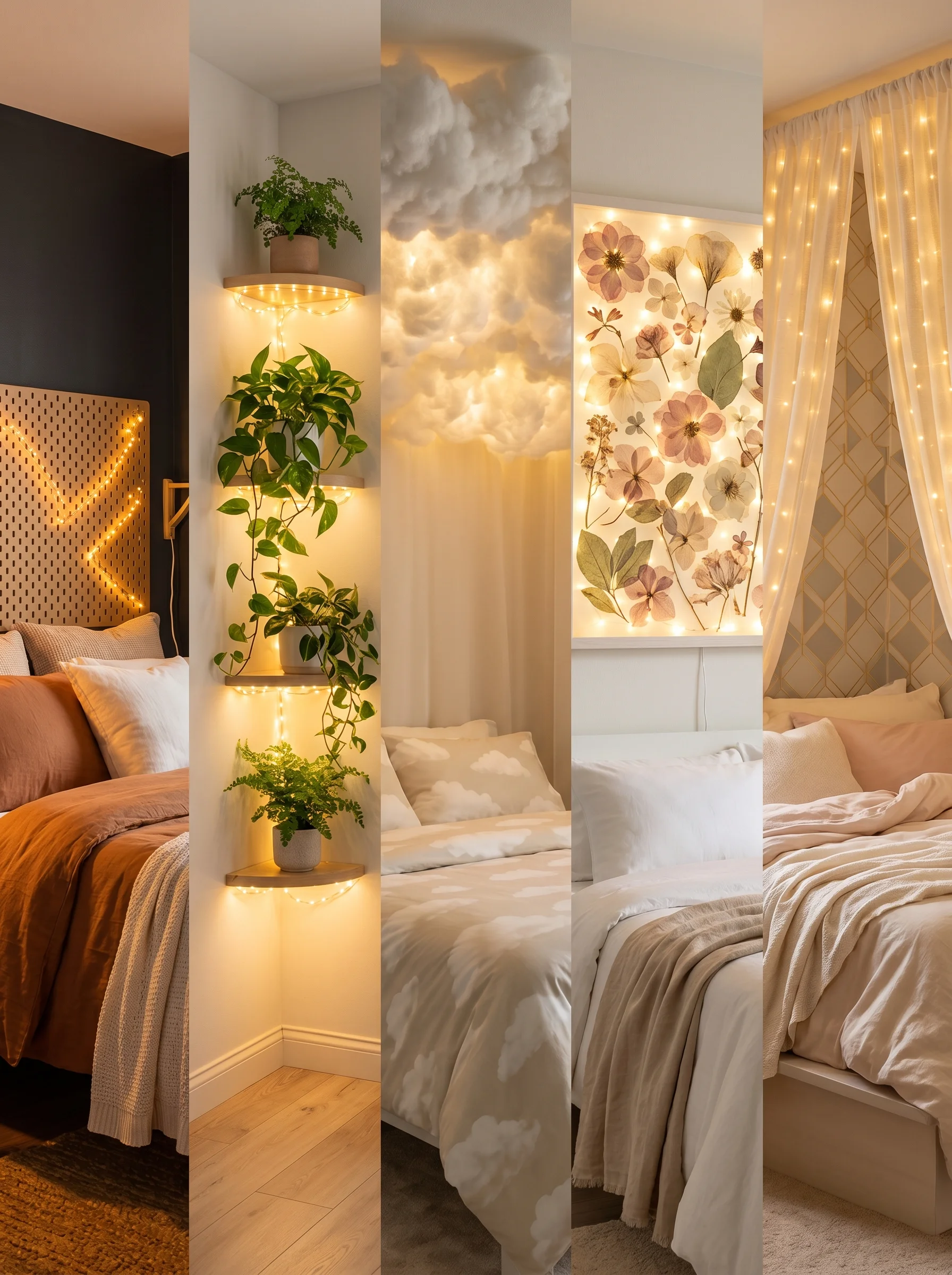 teen room ideas small bedroom fairy lights