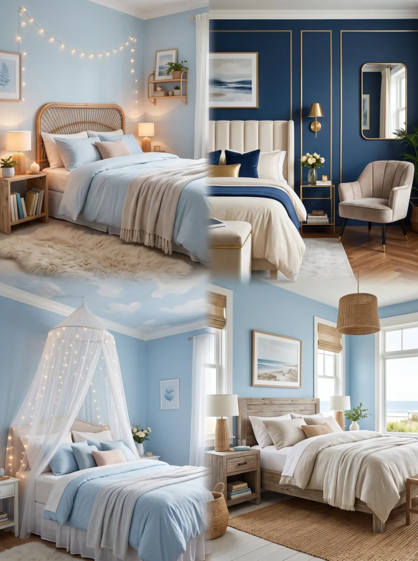 cool blue bedroom ideas for teens cozy small space