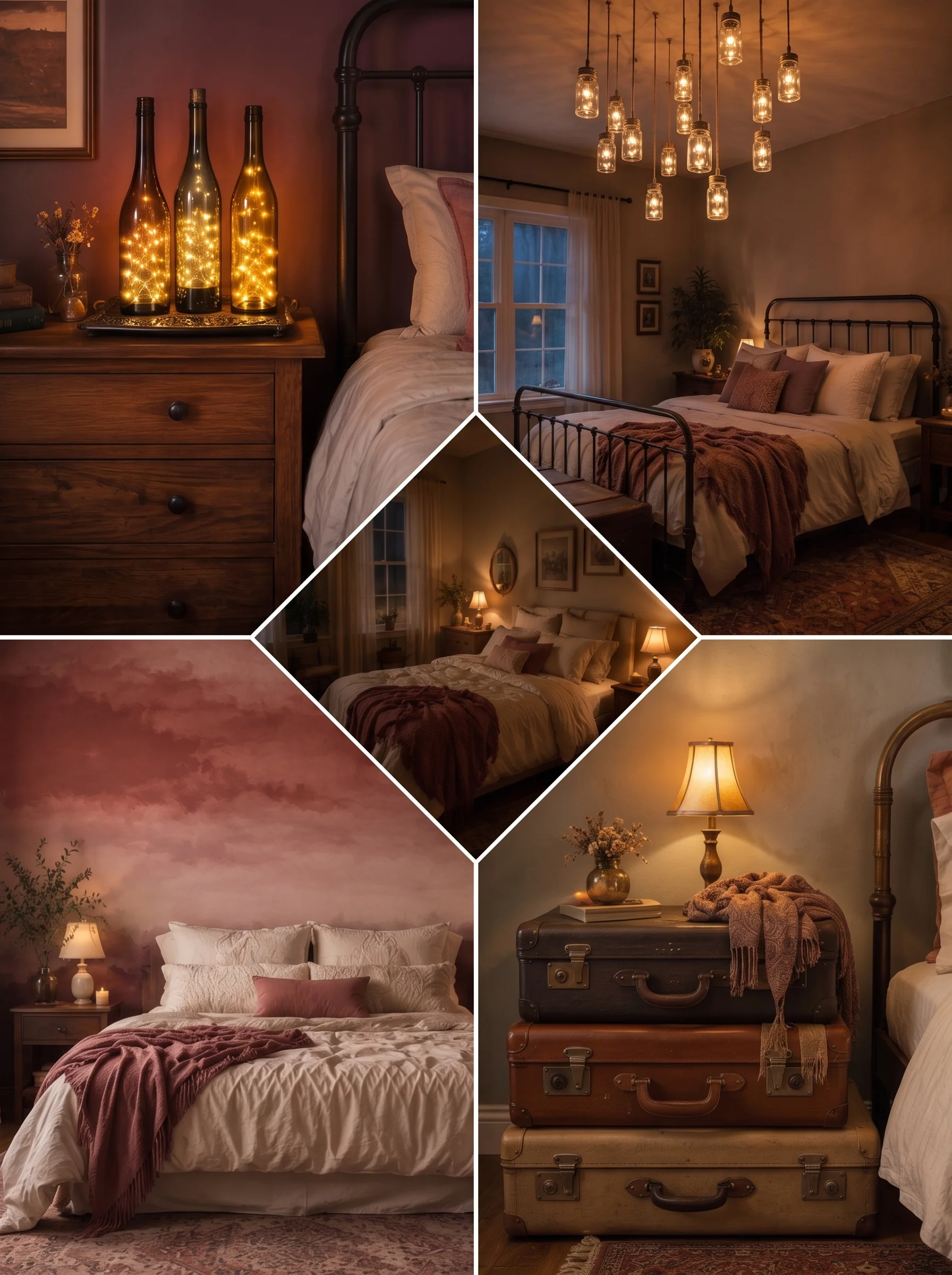 romantic moody bedroom ideas on a budget DIY