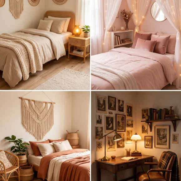 dorm room styles for girls cozy aesthetic small space