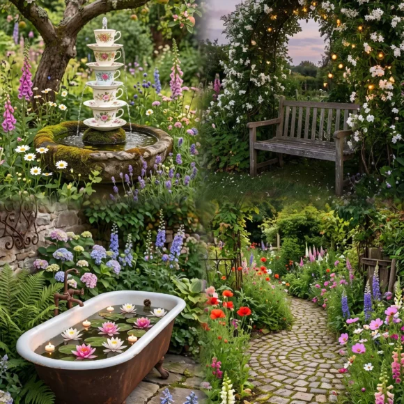 small whimsical garden ideas cottage core aesthetic