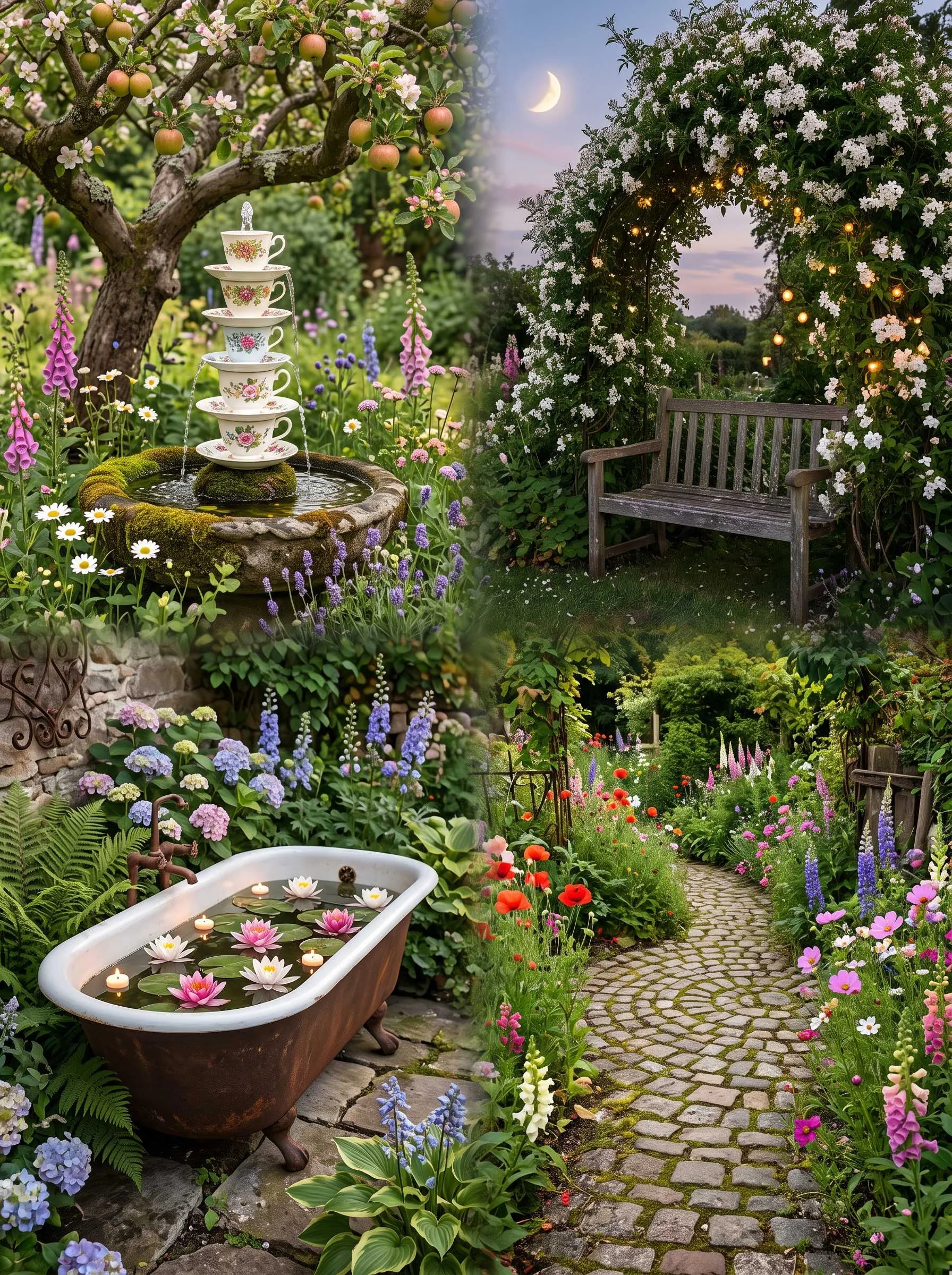 small whimsical garden ideas cottage core aesthetic