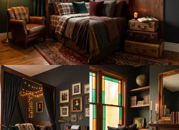 cozy dark academia bedroom ideas on a budget DIY