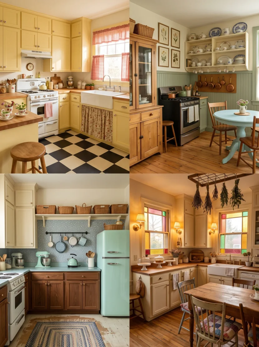 Grandma Core Kitchen Makeover: Cottagecore Meets Vintage Charm with These DIY Ideas grandma core kitchen makeover cottagecore meets vintage charm DIY